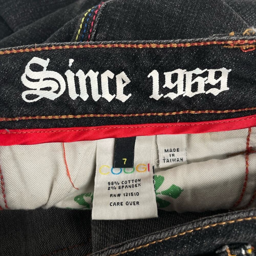 Coogi Straight Leg Black Jeans Size 7 - Picture 9 of 12